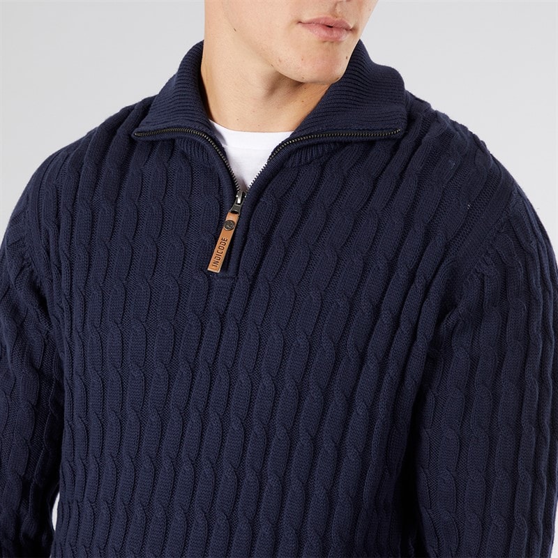 Indicode Herre Rufus Jumper Mørk Navy - Billede 3