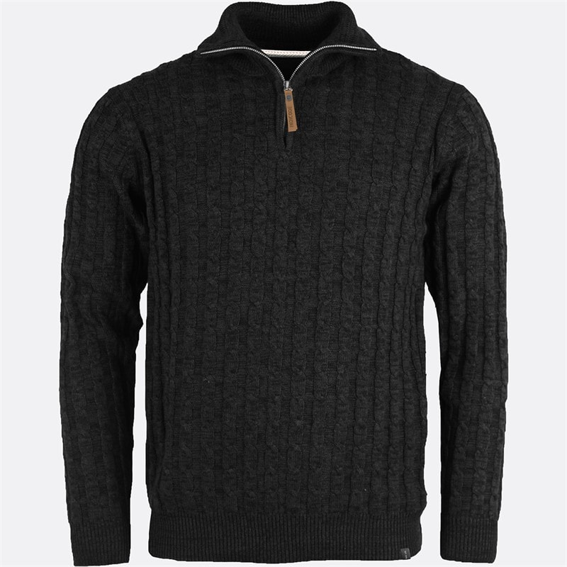 Indicode Herre Rufus Jumper Sort