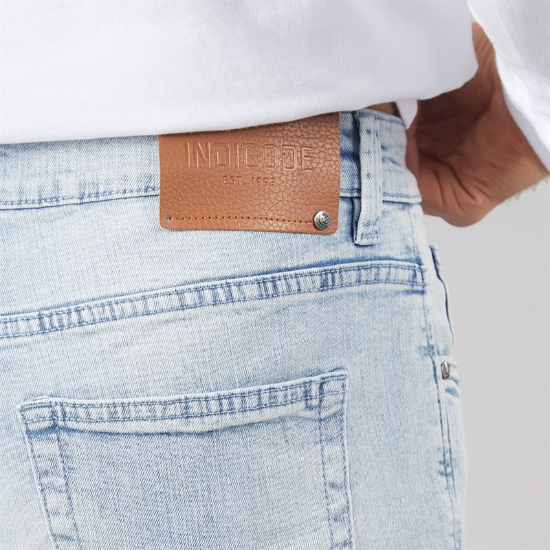 Indicode Herre Tony Regular Fit Jeans Icy Blue - Billede 3