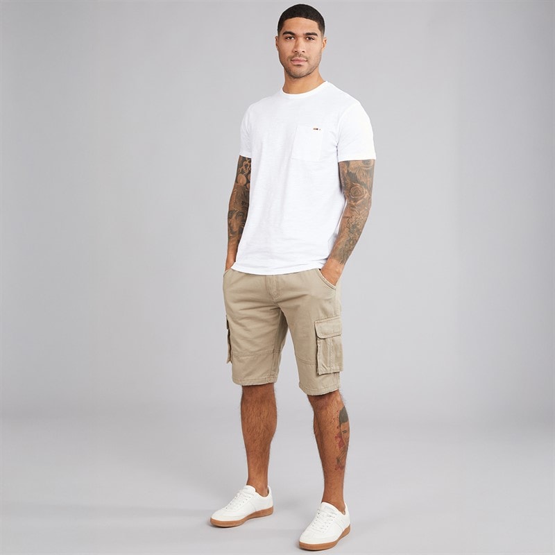 Indicode Herre Inmonroe Cargo Shorts Greige - Billede 4