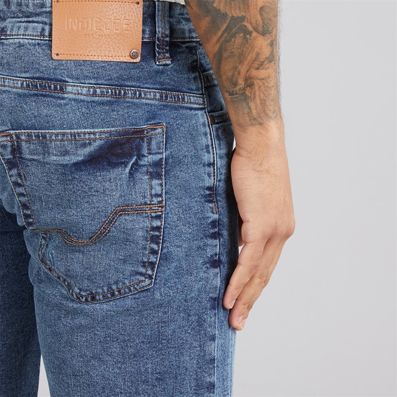 Indicode Herre Inalicanto To Pak Denim Shorts Medium Indigo/Iconic Blue Medium Indigo+Iconic Blue - Billede 3