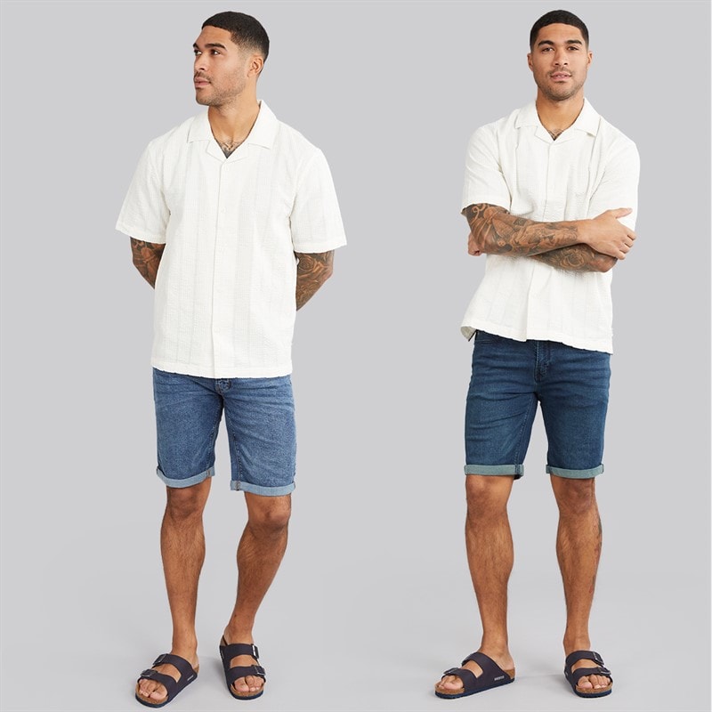 Indicode Herre Inalicanto To Pak Denim Shorts Medium Indigo/Iconic Blue Medium Indigo+Iconic Blue - Billede 4