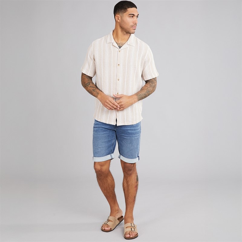 Indicode Herre Indelmare Denim Shorts Deep Dusk - Billede 4