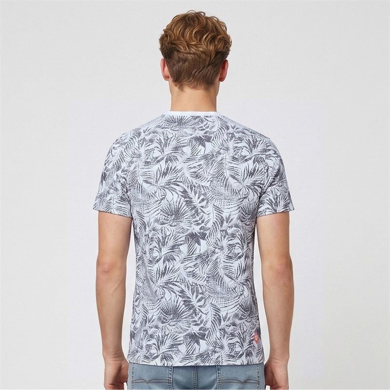 Indicode Herre Inpalme T-shirt Sky Way - Billede 2