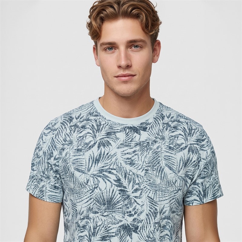 Indicode Herre Inpalme T-shirt Sky Way - Billede 3
