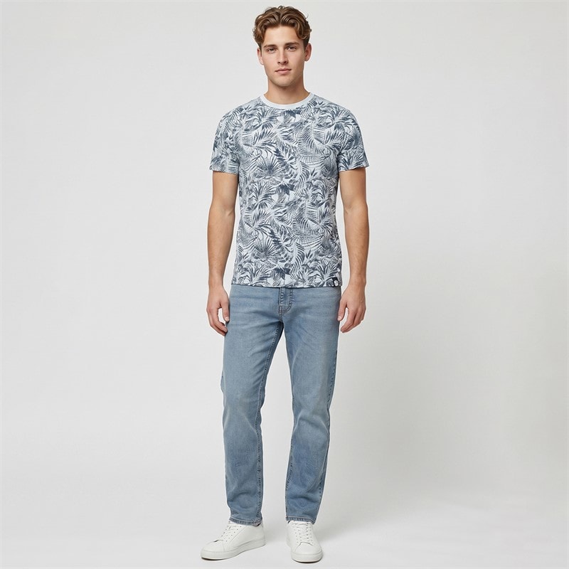 Indicode Herre Inpalme T-shirt Sky Way - Billede 4