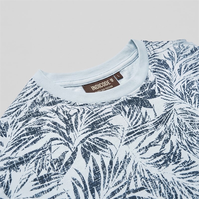 Indicode Herre Inpalme T-shirt Sky Way - Billede 5