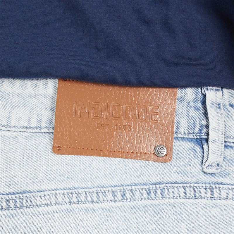 Indicode Herre Tony Regular Fit Jeans Foam Blue - Billede 3