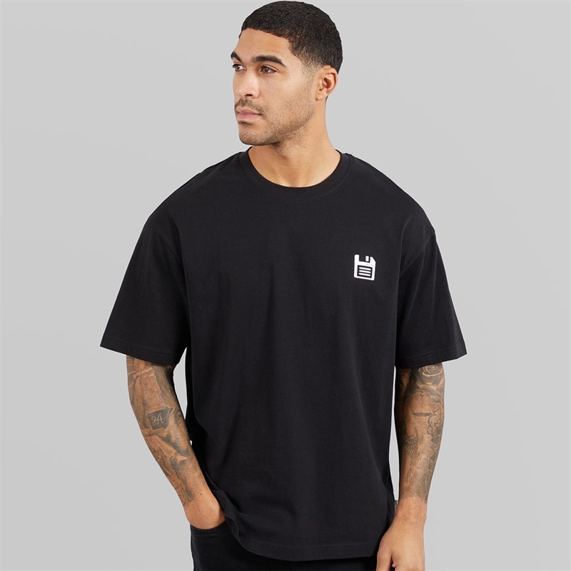 Indicode Herre Four O Four T-shirt Jet Black - Billede 2