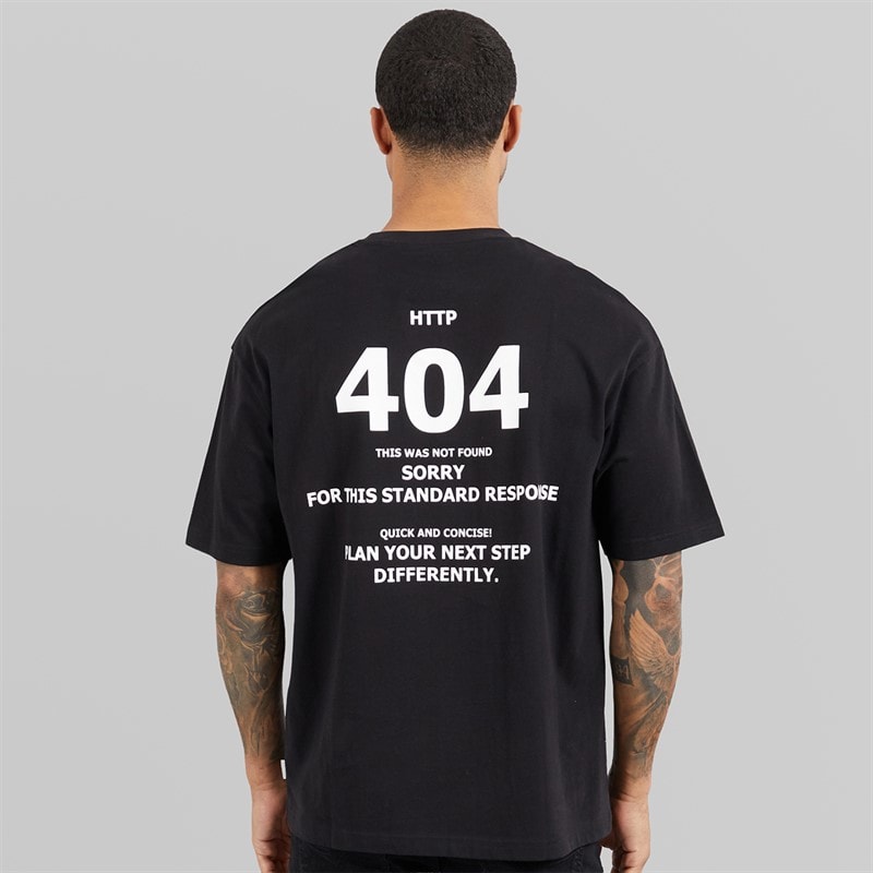 Indicode Herre Four O Four T-shirt Jet Black - Billede 3