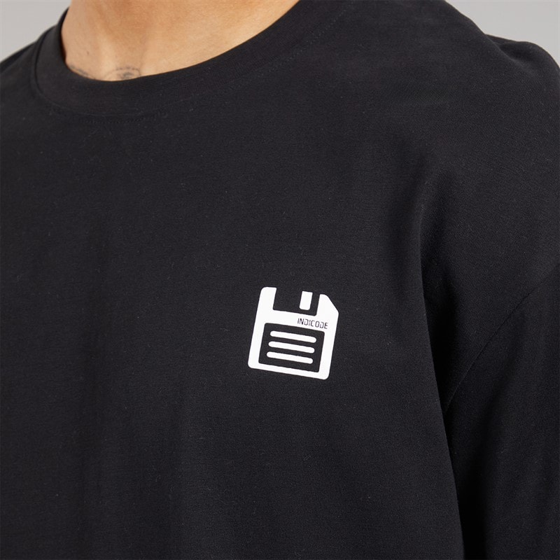 Indicode Herre Four O Four T-shirt Jet Black - Billede 5