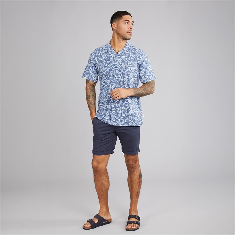 Indicode Herre Fiore Skjorte Mørk Denim Dk Denim - Billede 3