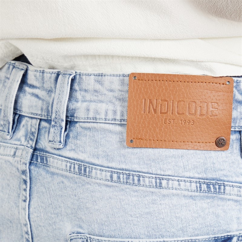 Indicode Herre Kaden Shorts Foam Blue - Billede 3