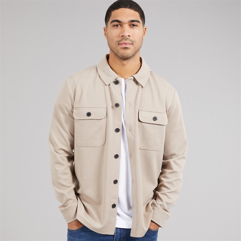 Indicode Herre Nello Skjorte Simply Taupe - Billede 1