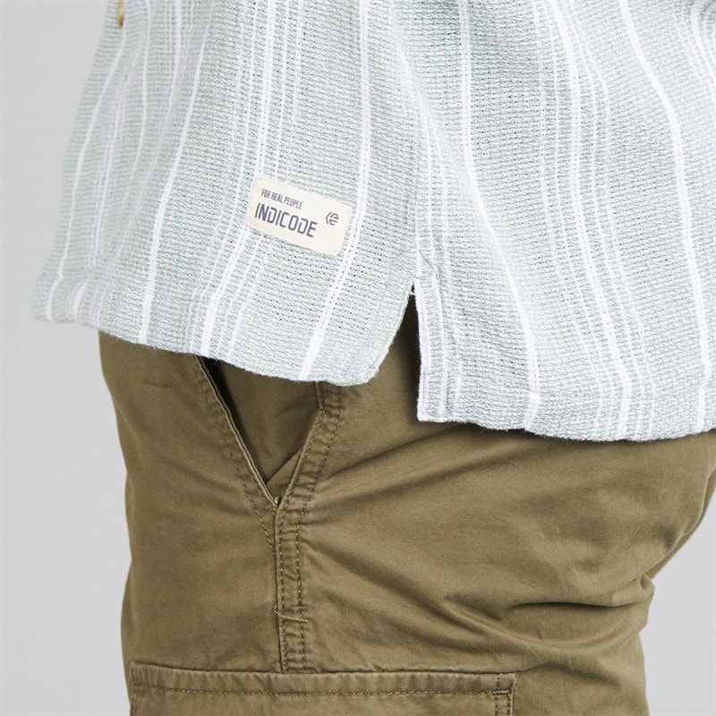 Indicode Herre Poipu Skjorte Sea Spray - Billede 3