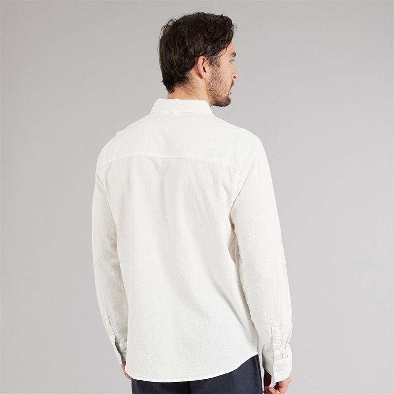 Indicode Herre Trypto Langærmet Skjorte Off White - Billede 2