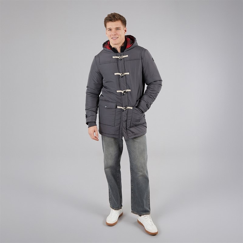 Indicode Herre Baltico Duffel Coat Mørkegrå Dk Grey - Billede 4