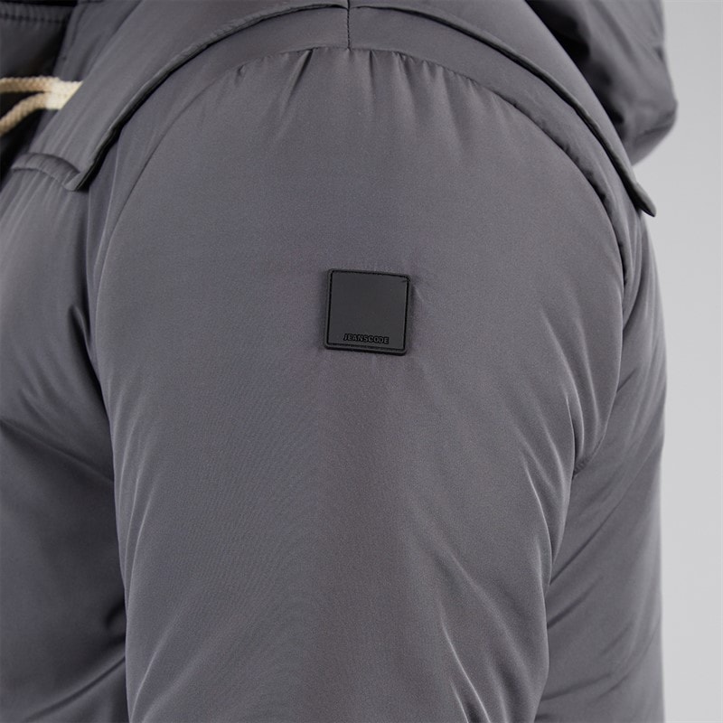Indicode Herre Baltico Duffel Coat Mørkegrå Dk Grey - Billede 5
