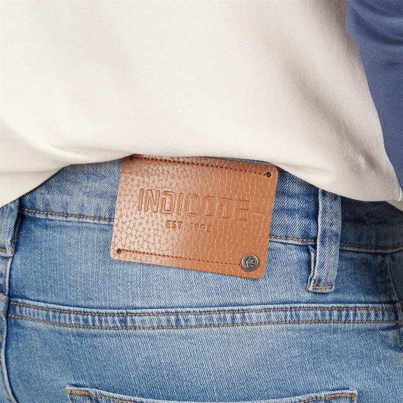 Indicode Herre Tony Regular Fit Jeans Space Blue - Billede 3