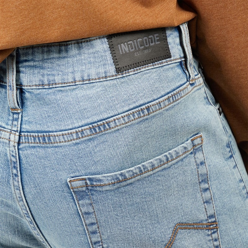 Indicode Herre Vince Regular Fit Jeans Blue Wash - Billede 3