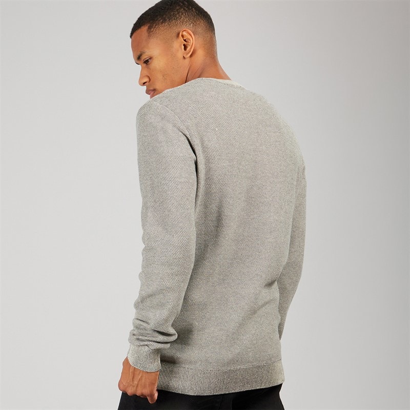 Indicode Herre Jexmon Strikket Sweater Fog - Billede 2