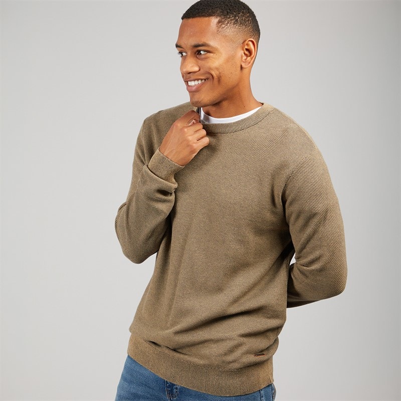 Indicode Herre Jexmon Strikket Sweater Kelp - Billede 1