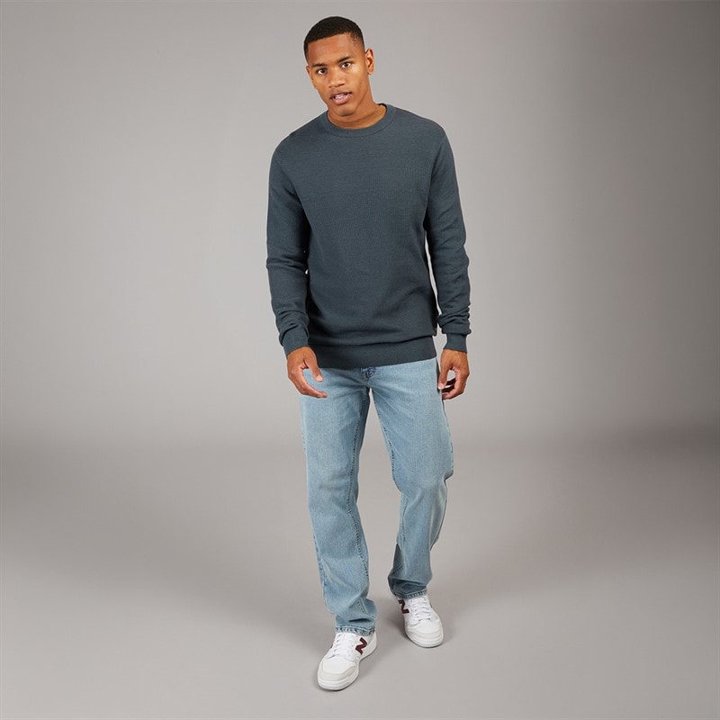 Indicode Herre Jexmon Strikket Sweater Dark Slate - Billede 3