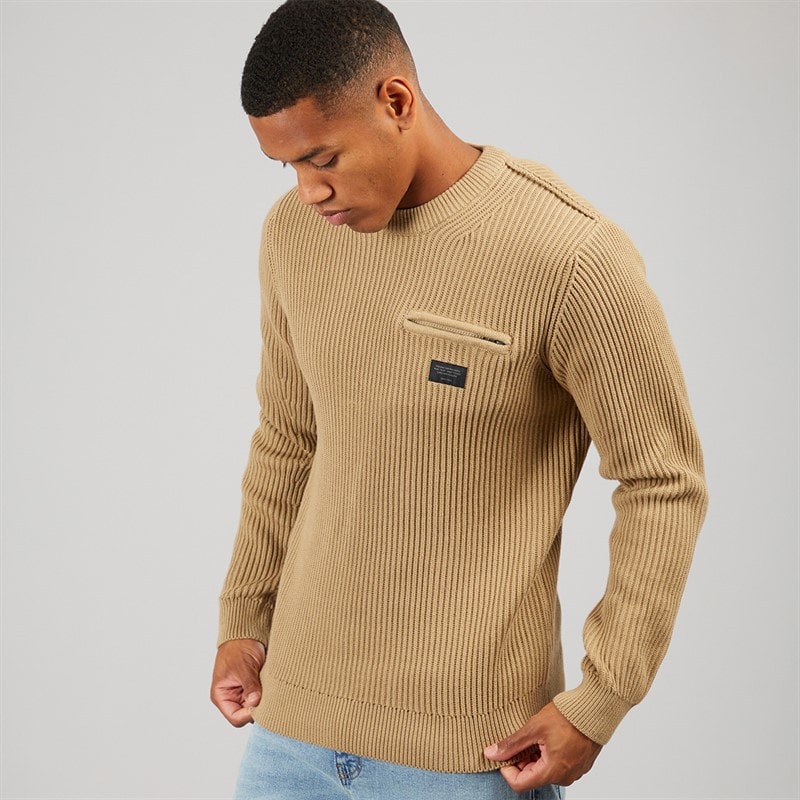 Indicode Herre Phjot Strikket Sweater Kelp - Billede 1