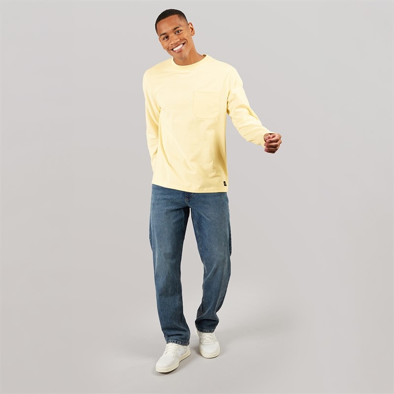 Indicode Herre Zarmark Langærmet T-shirt White Asparagus - Billede 3