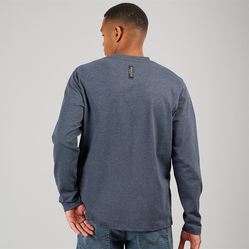 Indicode Herre Zarmark Langærmet T-shirt Sky Captain - Billede 2