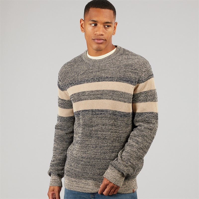 Indicode Herre Jacco Strikket Sweater Sky Captain - Billede 1