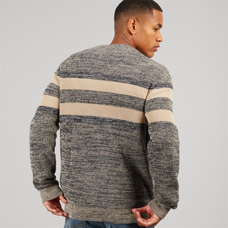 Indicode Herre Jacco Strikket Sweater Sky Captain - Billede 2