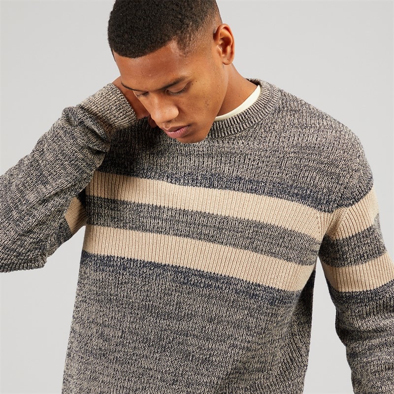 Indicode Herre Jacco Strikket Sweater Sky Captain - Billede 3