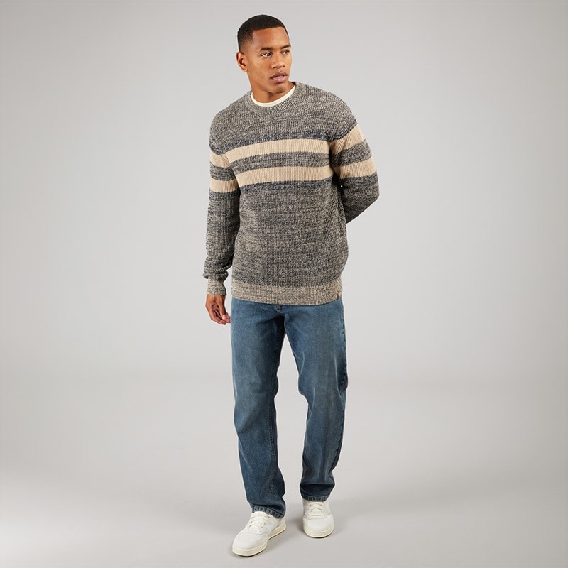 Indicode Herre Jacco Strikket Sweater Sky Captain - Billede 4
