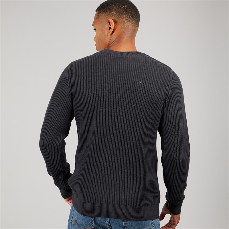 Indicode Herre Phjot Strikket Sweater Jet Black - Billede 2
