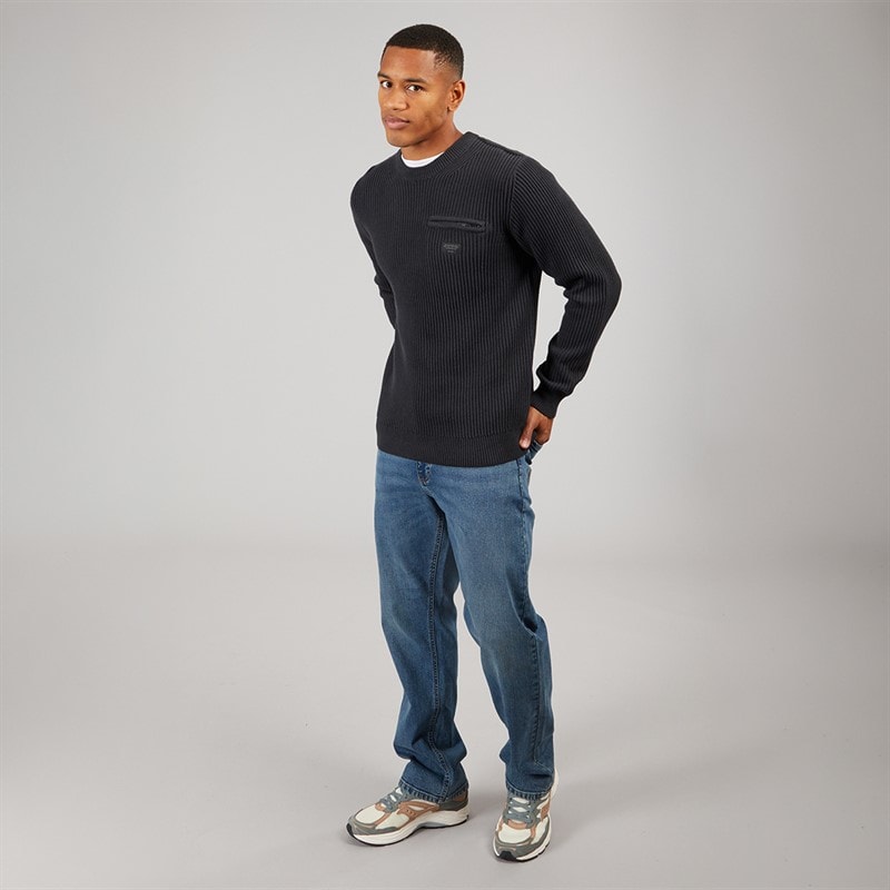 Indicode Herre Phjot Strikket Sweater Jet Black - Billede 4