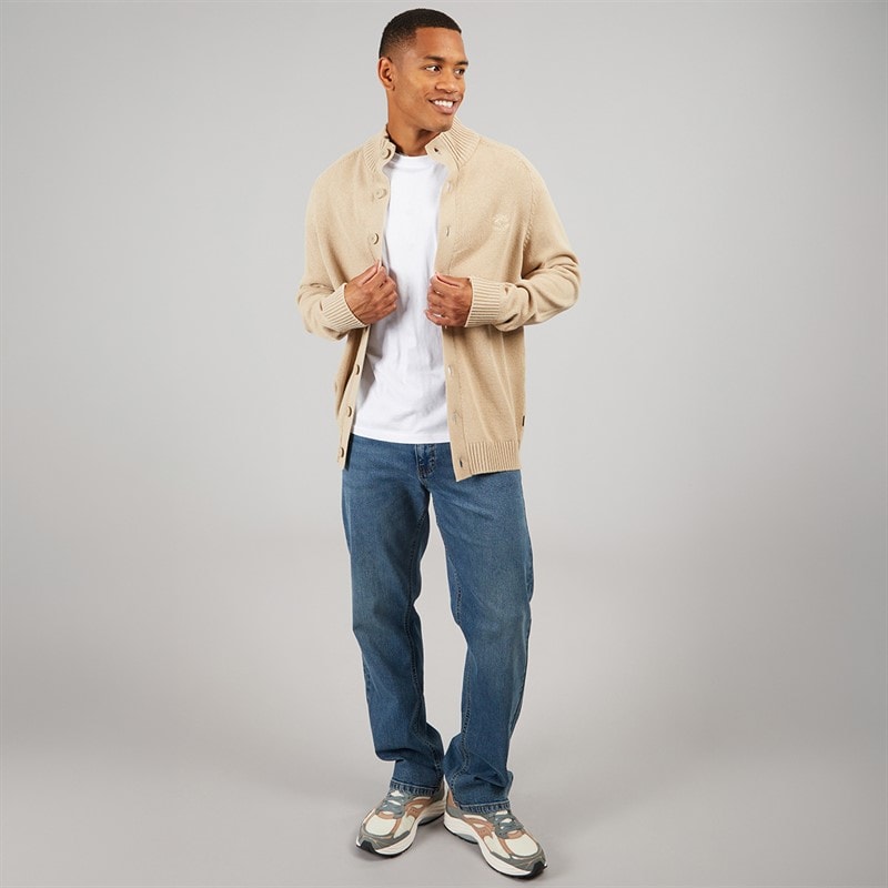 Indicode Herre Escobart Strikket Cardigan Irsk creme - Billede 4