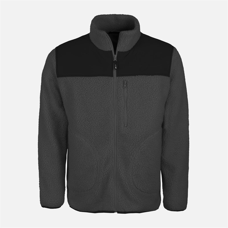 Indicode Herre Inernestoy Fleece Mørkegrå - Billede 1