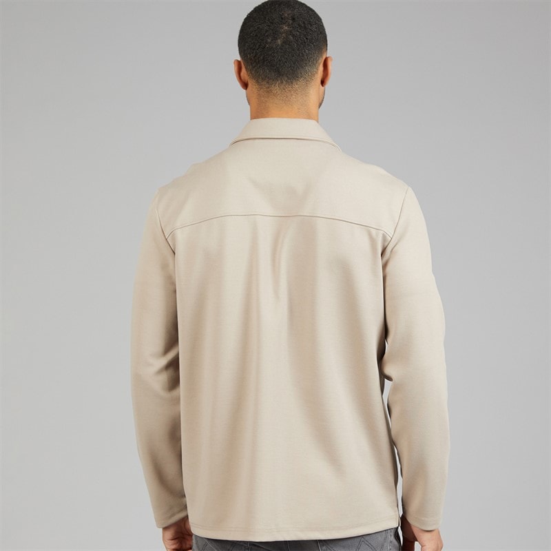 Indicode Herre Nello Lynlås Skjorte Simply Taupe - Billede 2