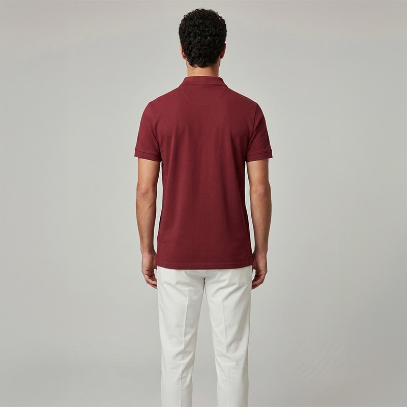 Indicode Herre Inwadim Polo Skjorte Bordeaux - Billede 2