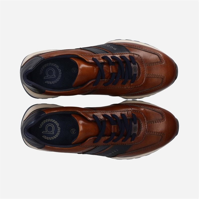 Bugatti Herre Timon Træner Cognac/Dark Blue - Billede 3