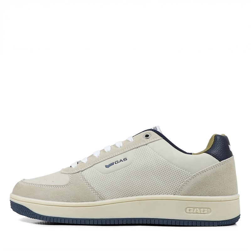GAS Herresneakers Hvid/Brun White Brown - Billede 1