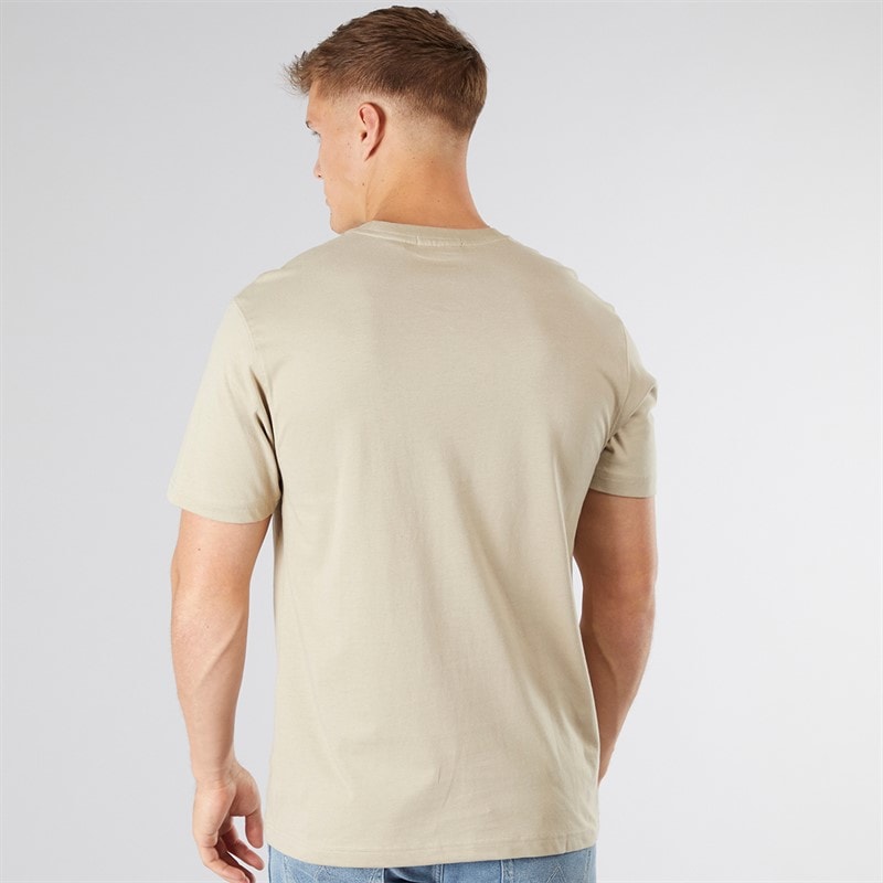 Scotch & Soda Herre Grafik T-Shirt Taupe - Billede 2