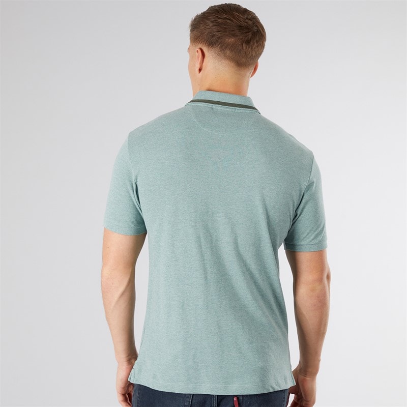 Scotch & Soda Herre Piqué Polo Oliven / Khaki - Billede 2