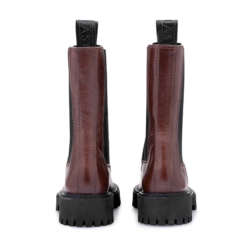 LÄST Dame Angie Chelsea Støvler Dark Brown - Billede 4