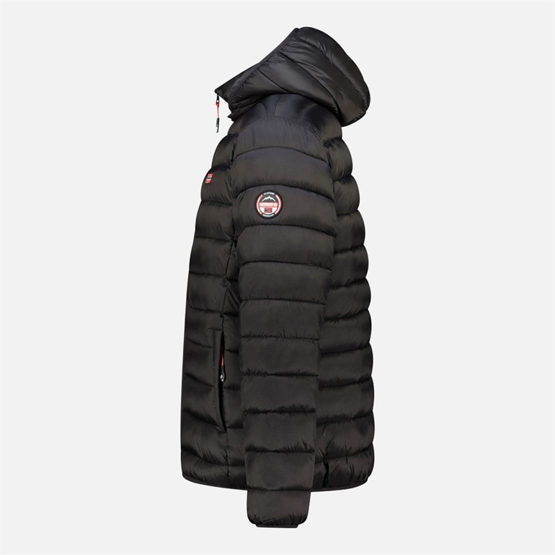 Geographical Norway Herre Quiltet Jakke Sort - Billede 3