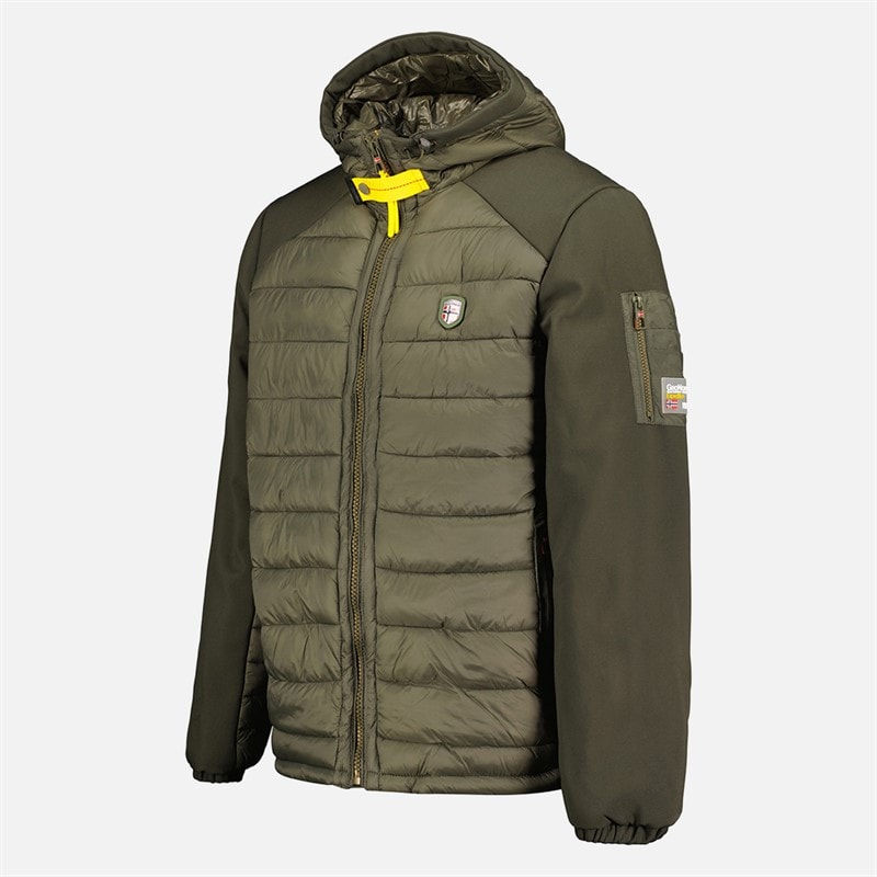 Geographical Norway Herre Parka Jakke Khaki - Billede 4