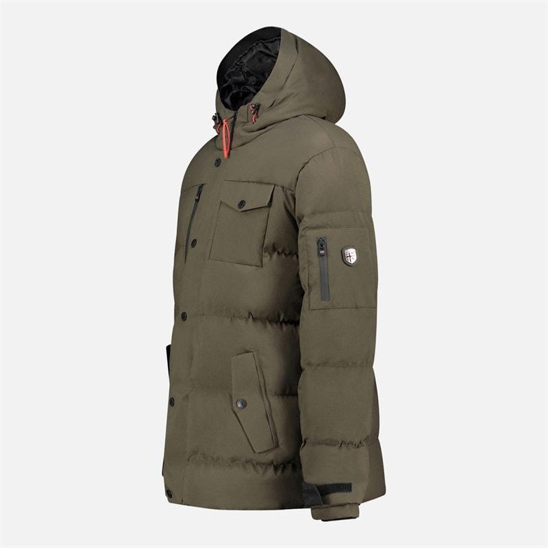 Geographical Norway Herre Parka Jakke Khaki - Billede 3