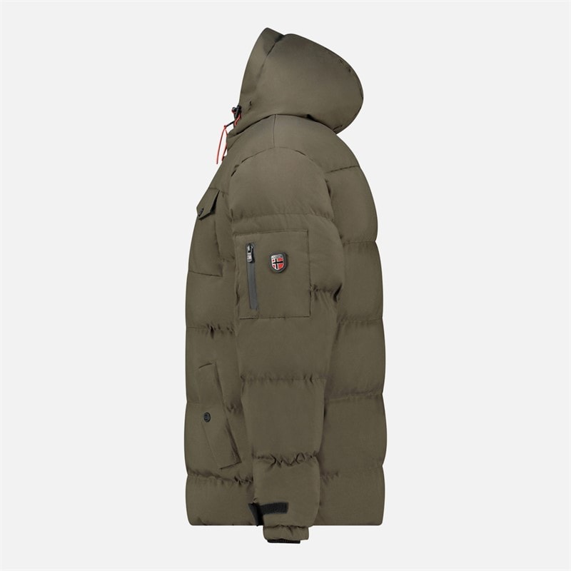 Geographical Norway Herre Parka Jakke Khaki - Billede 4