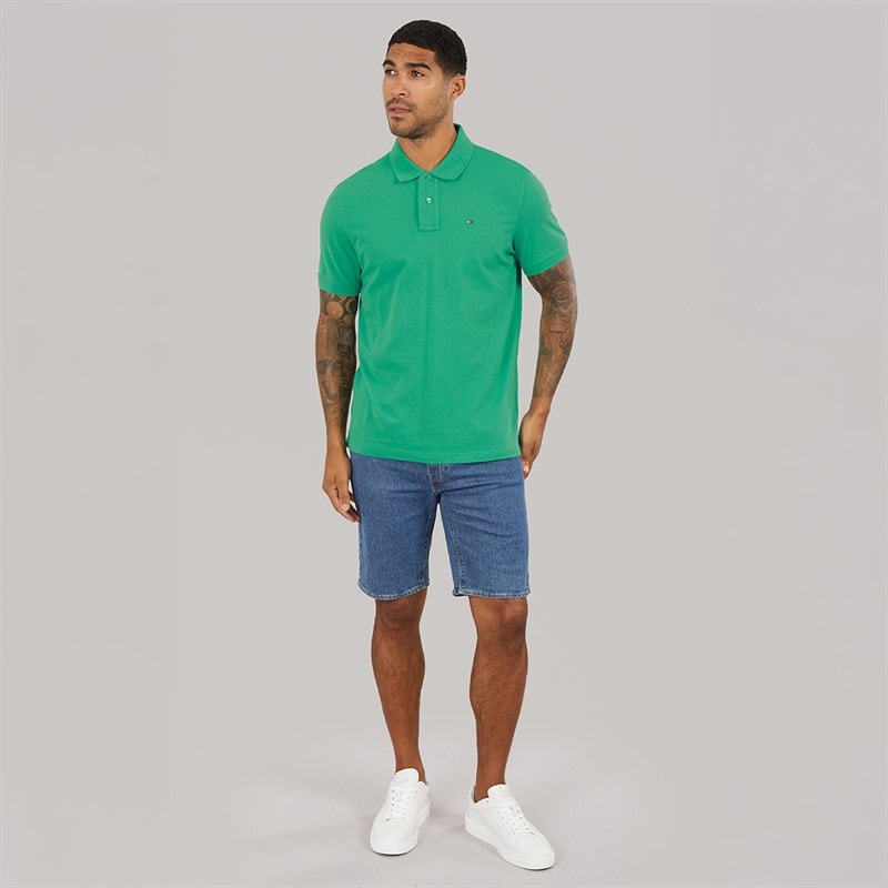 Tommy Jeans Herre Polo Shirt Bahama Green - Billede 4